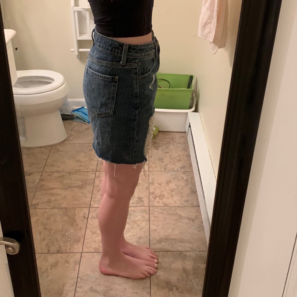 JBD Distressed Denim Skirt - Picture 4 of 7